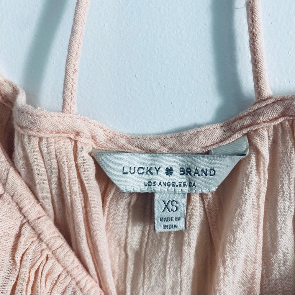 Lucky Brand Pink Boho Peasant Blouse - Picture 5 of 11